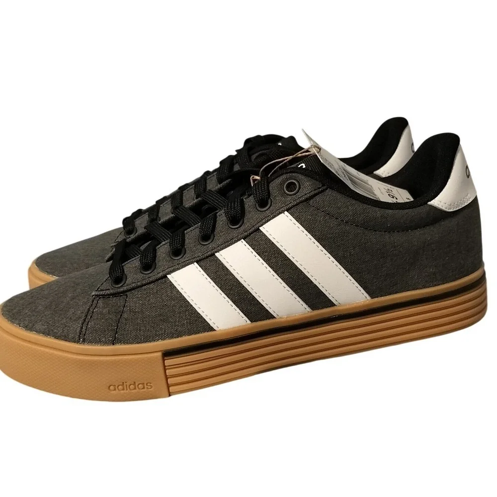 NIB‎ Adidas Daily 40 Men's Size 8.5 M 9.5 W Charcoal Gum Sole Lace Up